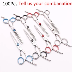 Профессиональные Парикмахерские ножницы Z1001 с изображением дракона, 100 шт., 6 дюймов