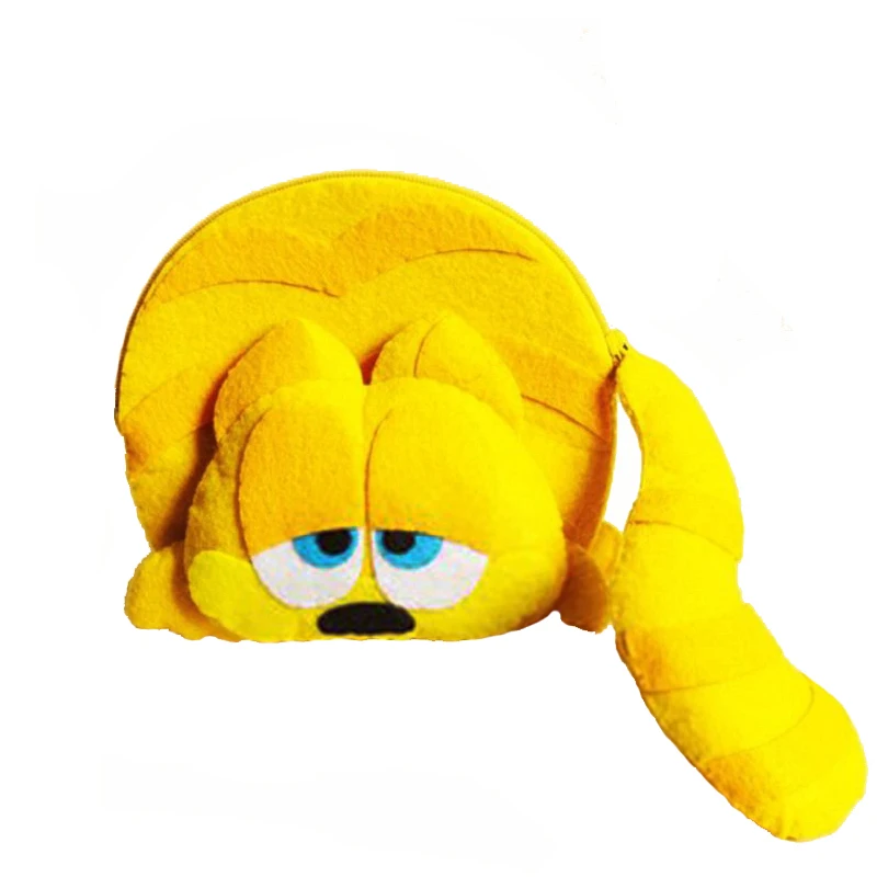 Шитье желтый кот Женский кошелек монета игла ремесло 13X13 см Войлок DIY Материал