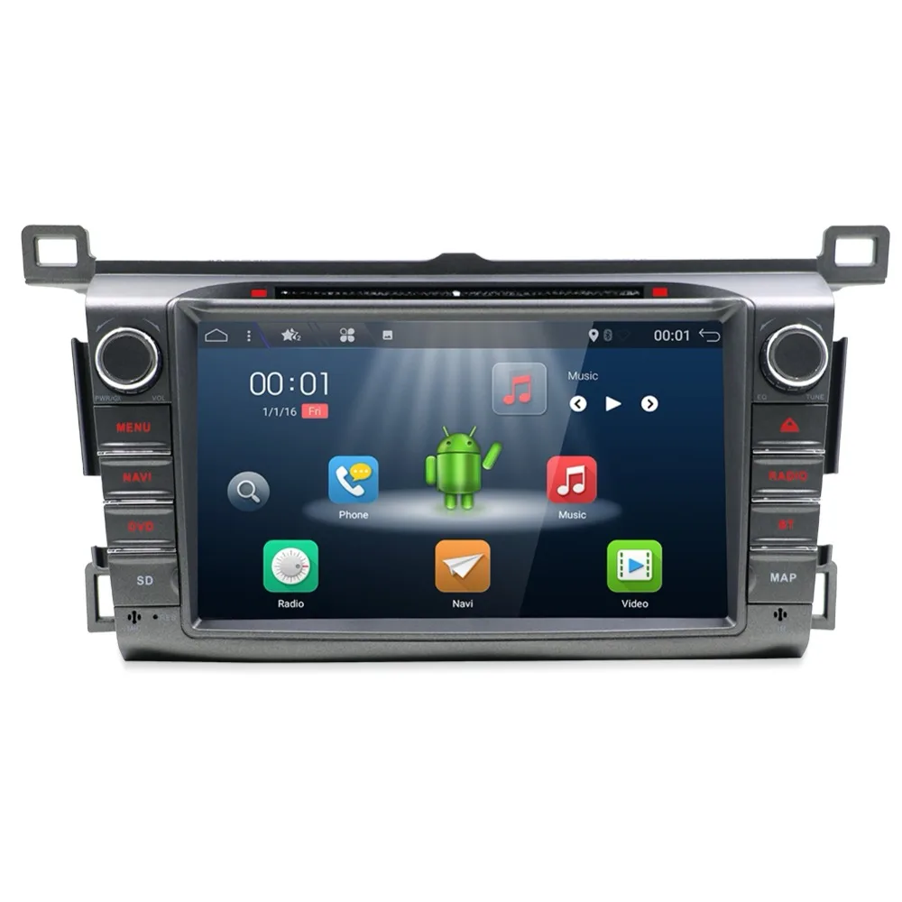 Bosion 8 &quotВосьмиядерный Android 9 0 2 Din Автомобильный Радио автомобильный DVD для Toyota RAV4