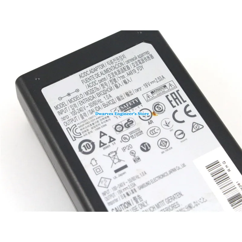 A4819_FDY 19V 2.53A адаптер переменного тока адаптер питания для SAMSUNG BN44-00835A UN32J4000 ТВ ЖК-монитор зарядное устройство адаптер