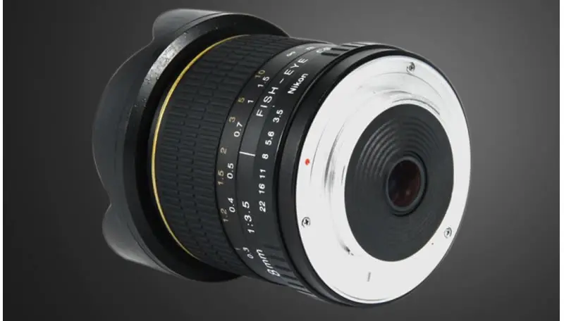 Объектив рыбий глаз 8 мм супер широкоугольный объектив для рта Canon