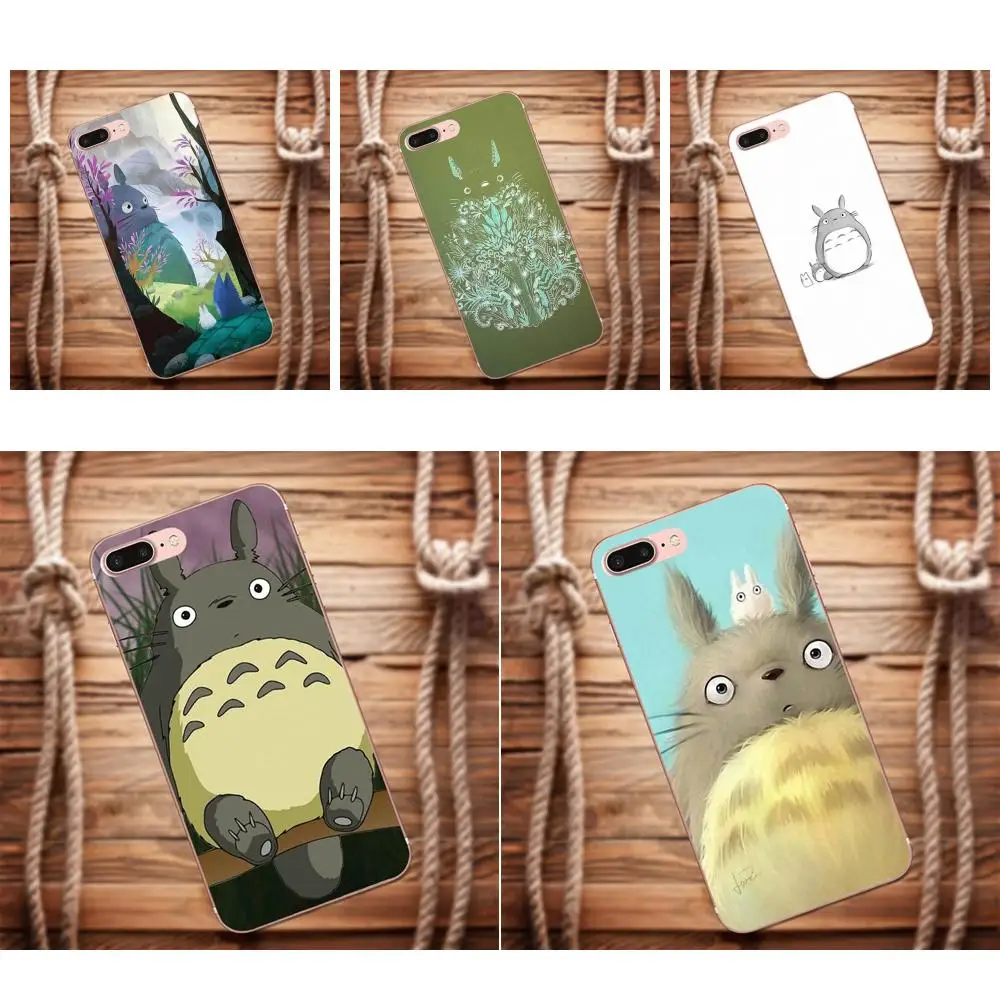 Vvcqod милый мультяшный Тоторо для iPhone X 4 4S 5 5C 5S SE 6 S 7 8 Plus Moto G G2 G3 Diy Роскошный защитный