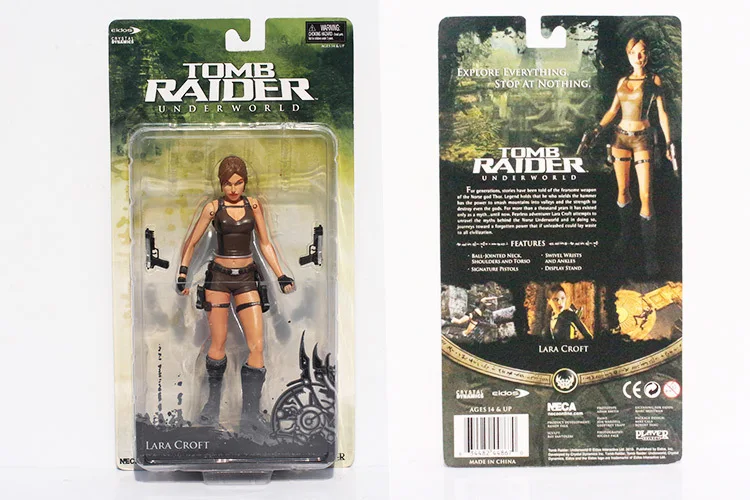 Экшн-фигурка NECA Лара Крофт из ПВХ 18 см/7 дюймов | Игрушки и хобби