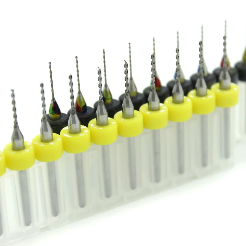 

New 10Pcs/set Micro Mini Twist Drill Bits Set PCB Print Circuit Board Tungsten Carbide Engraving Tool 0.3mm-1.2mm Metalworking