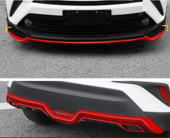 ABS Краски автомобиль передний + задний бампер спойлер авто диффузор 4 шт./компл.