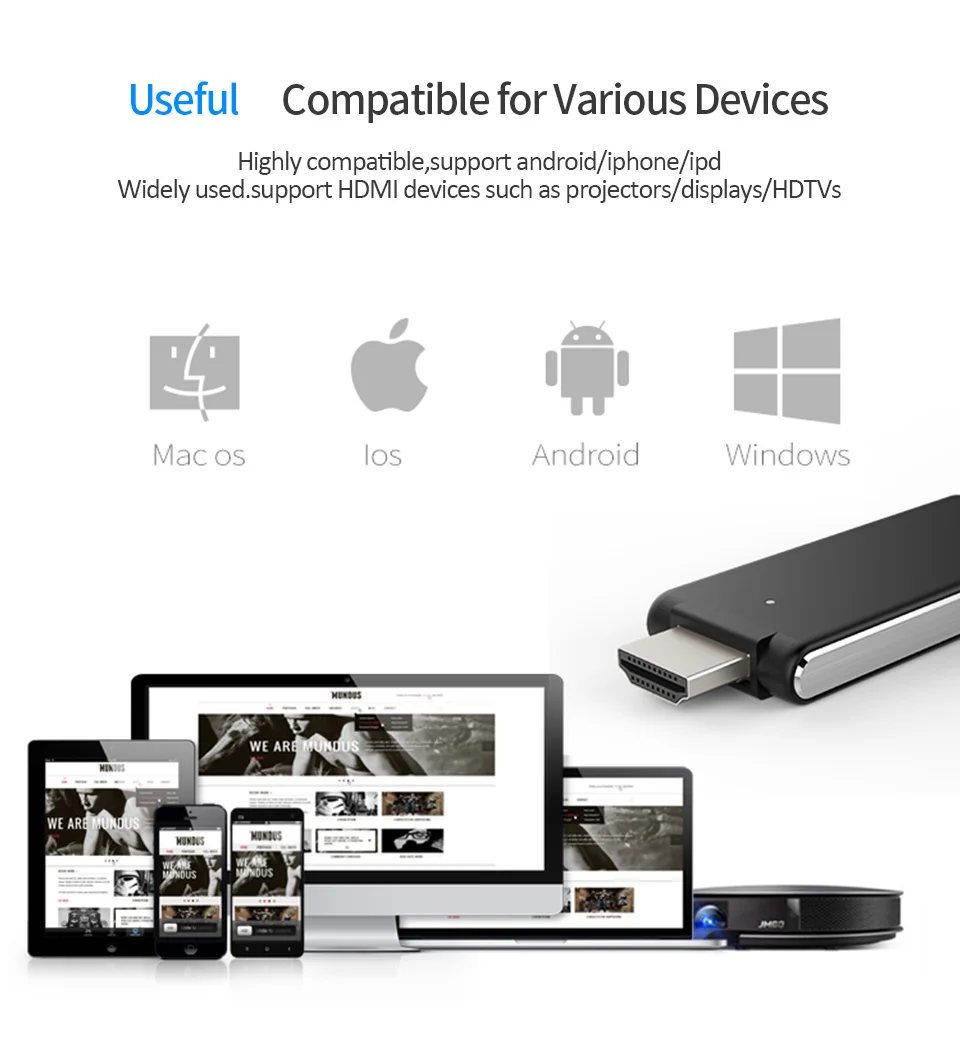 Mirascreen Wifi Дисплей ключ приемник Android tv Stick 4K 3840*2160 30P HD K6 2,4G Wifi для Apple Android windows tv Dongle