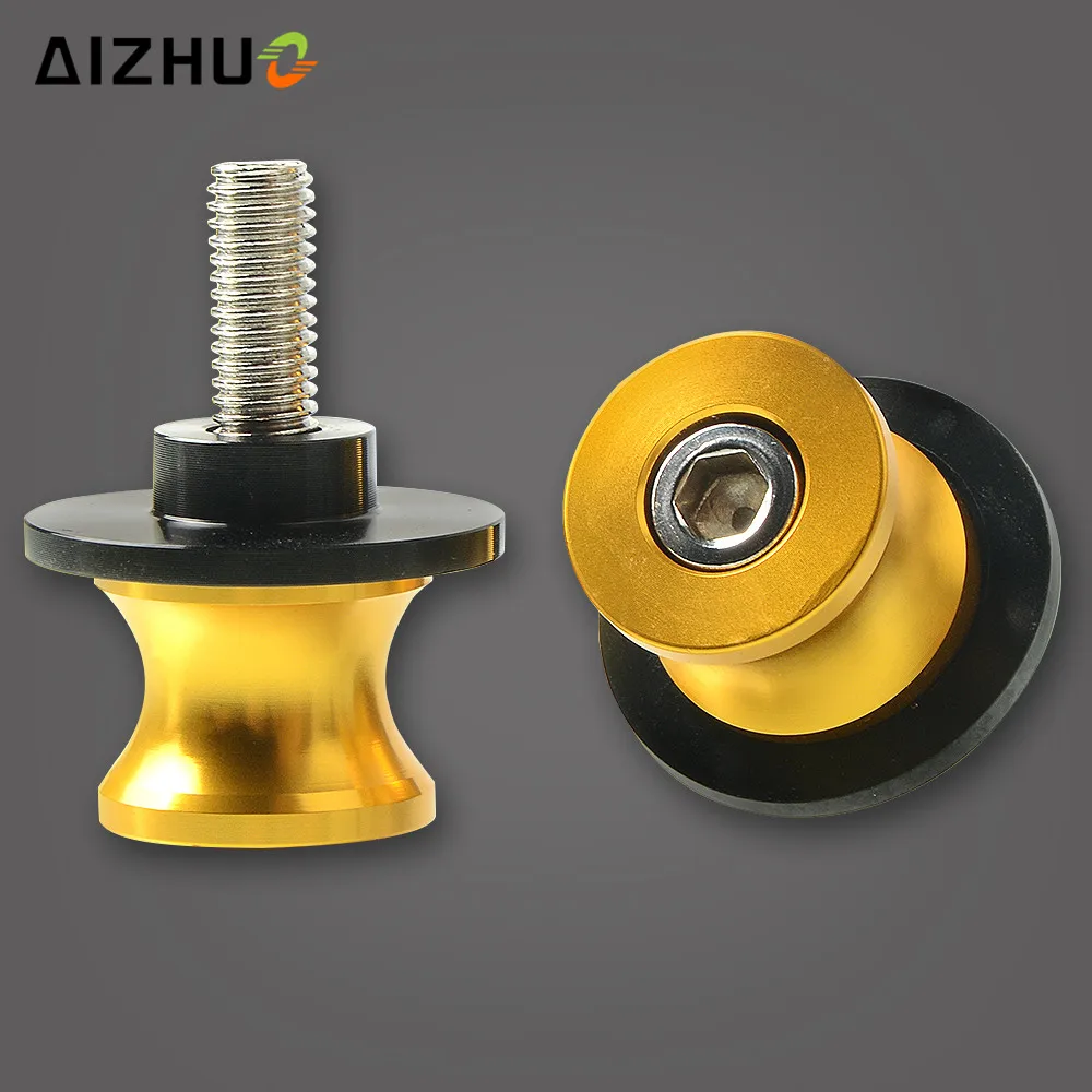 Для Yamaha YZF R1 R3 R6 R6S R25 FZ1 FZ6 FZ8 6 мм МОТОЦИКЛ маятник ползунок катушки ЧПУ Алюминий