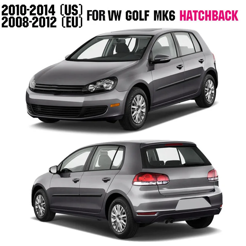 AX задняя крышка двери багажника отделка багажника Наклейка для VW Golf 6 MK6 Хэтчбек 2009-2012 хром литье ворота акцент Стайлинг полосы