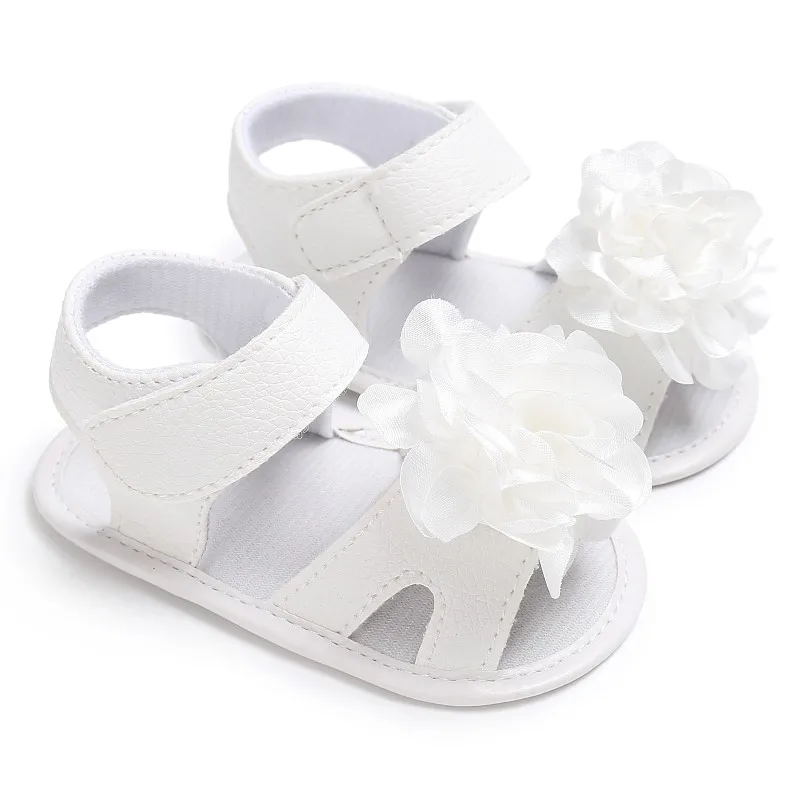 

Baby Girls Flower Pre-walkers Crib Princess Bebe First Walkers Infant Toddler Soft Soled Newborn Shoes