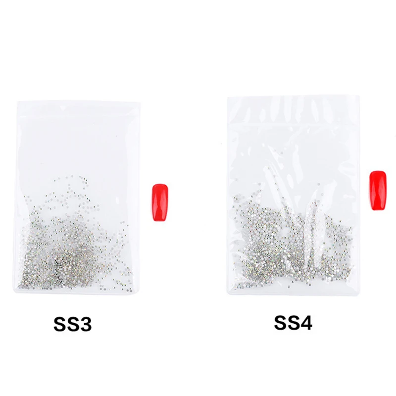Высокий свет AAA rRhinestone Crystal AB Clear ss3 ss40 (1 3 мм 8 4 мм) Стразы без горячей фиксации с
