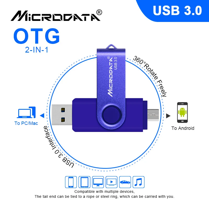 MicroDate, USB 3,0, флеш-накопитель, 16 ГБ, 32 ГБ, 64 ГБ, 128 ГБ, USB флеш-накопитель, OTG, cle, usb флеш-карта, карта памяти, реальная емкость, флешка 3,0