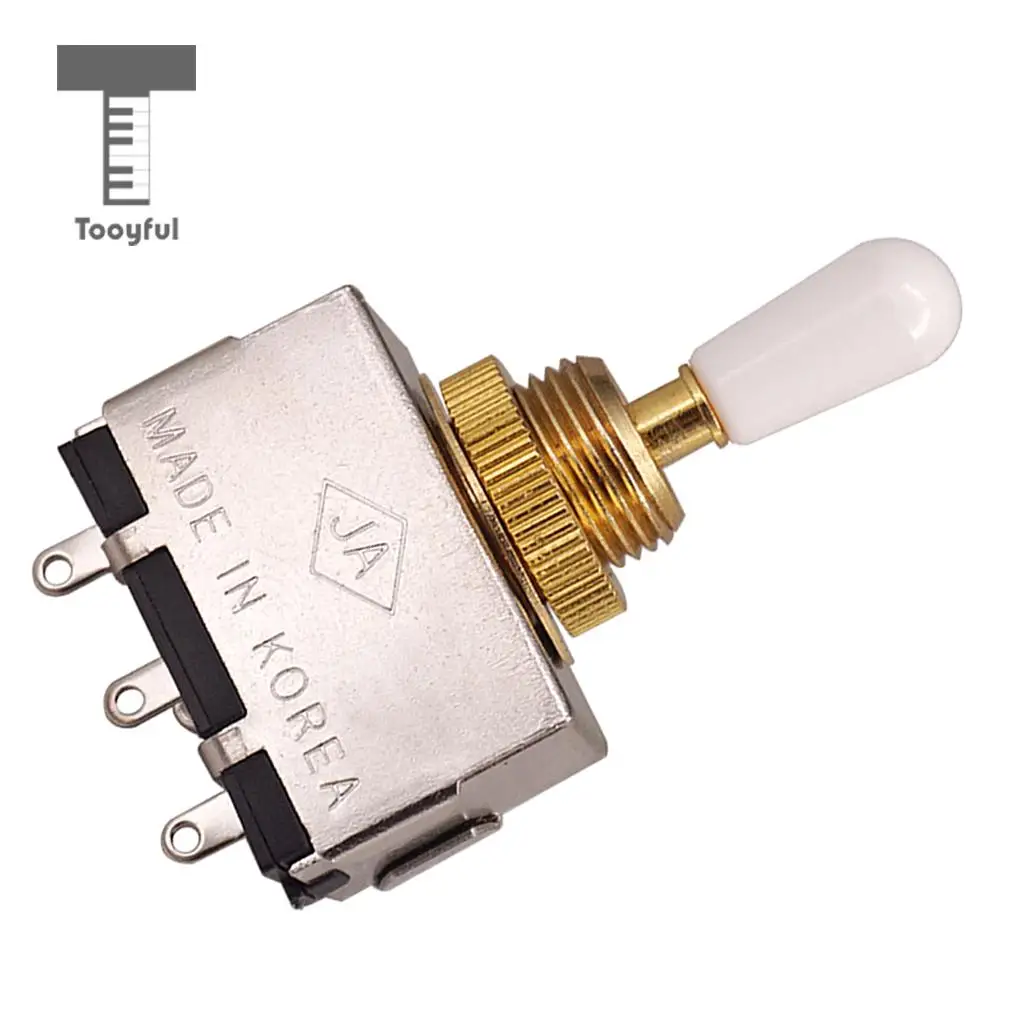 White Knob Tooyful Metal Closed 3 Way Pickup селектор Tone тумблер для LP аксессуары для электрогитары - Цвет: White Knob