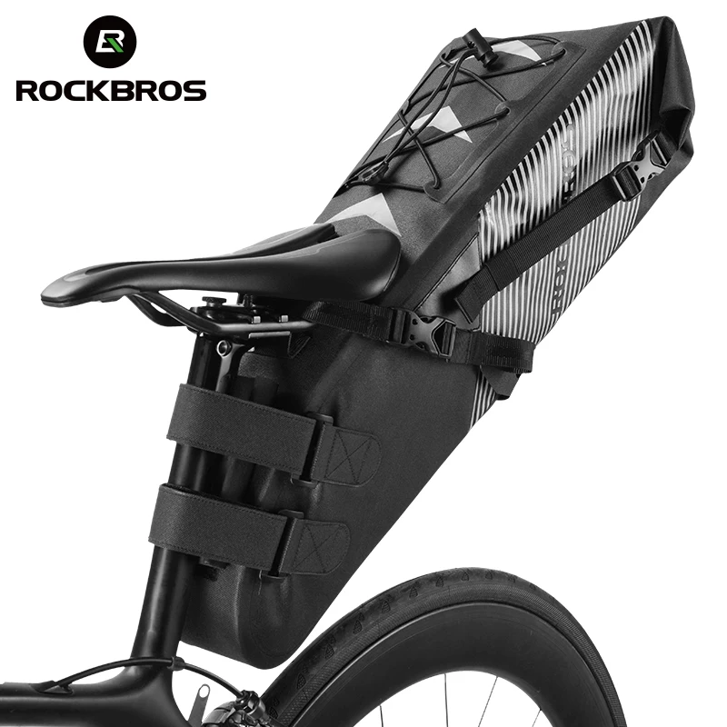 ROCKBROS Водонепроницаемая велосипедная сумка складная на заднее сиденье MTB