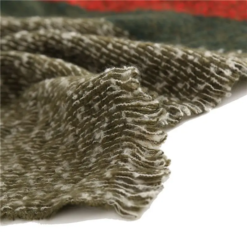 

Women 2018 Color Blocks Cashmere Long Scarf 200*67cm Thickened Winter Warm Female Scarves Shawl Wrap Blanket Warmer Tippet