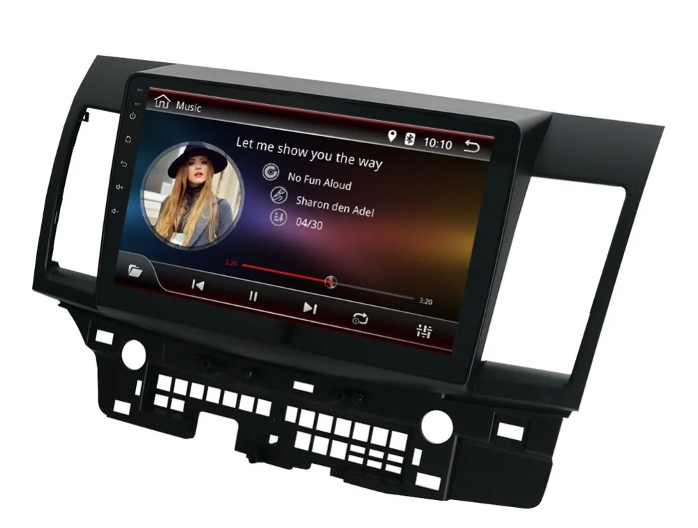 Для MITSUBISHI LANCER Android 7 1 автомобильный радиоприемник 10 дюймов 2din gps navi с задней
