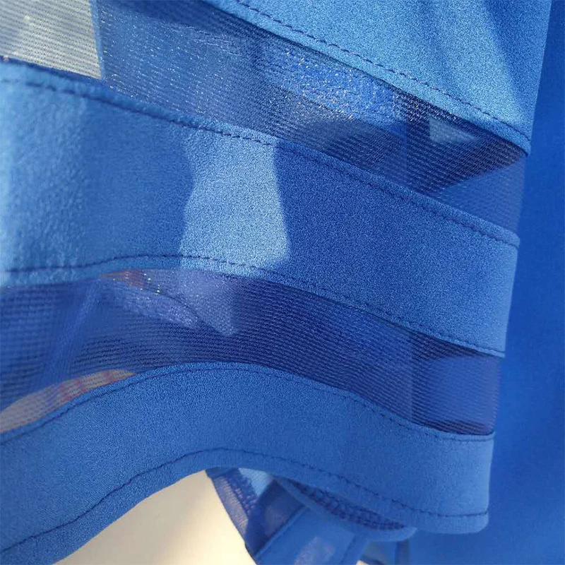 Женская шифоновая рубашка с v образным вырезом свободная Однотонная рукавами