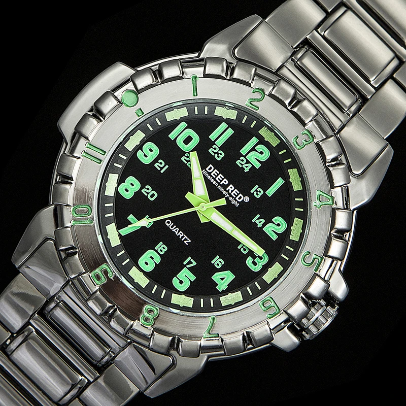 DEEPRED мужские s Новые модные светящиеся указки флуоресцентные полностью Стальные