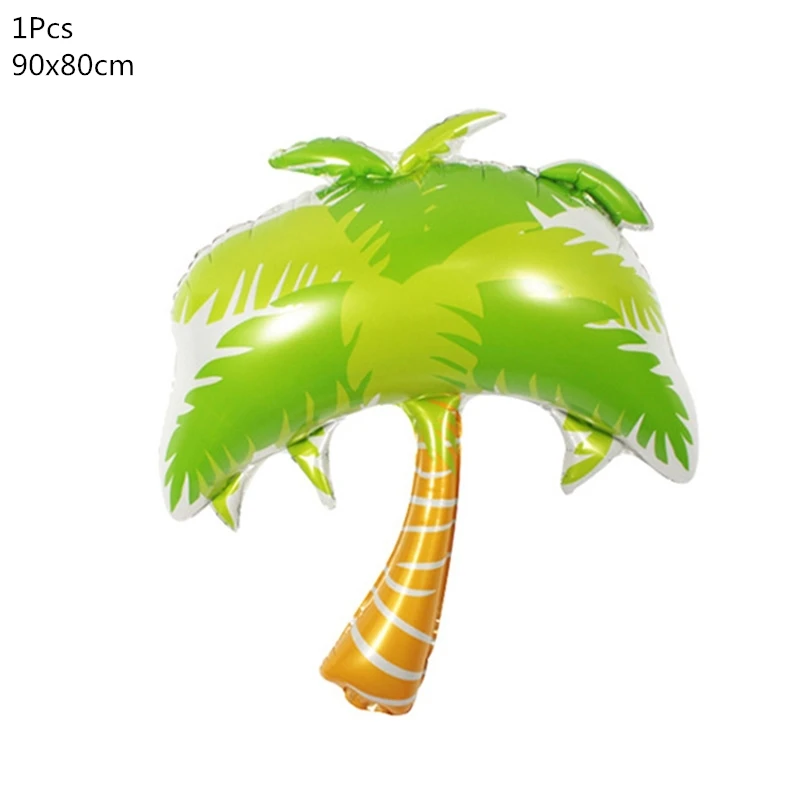 1pcs coconut tree Джунгли вечерние воздушные шары из фольги в виде животного зоопарка животных джунглей тематическая вечеринка на день рождения украшения Дети День рождения воздушные шары для вечеринки в стиле сафари Декор - Цвет: 1pcs coconut tree