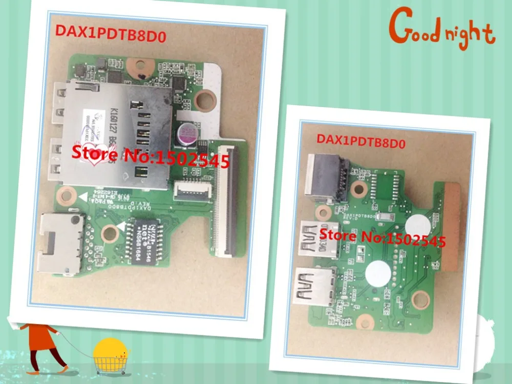 Оригинальная плата интерфейса USB для ноутбука HP ENVY 15 AK DAX1PDTB8D0 usb сетевого