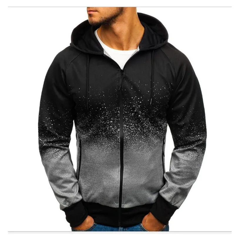 Осень/Зима Горячая стильная 3D цифровая печать толстовка мужская повседневная