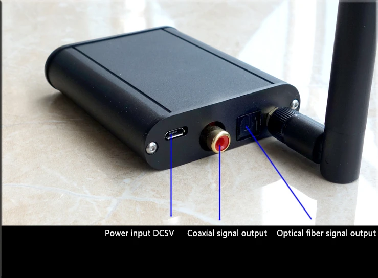 BT60 CSR8675 Bluetooth к коаксиальному оптическому цифровому аудио приемник Интерфейс aptx HD