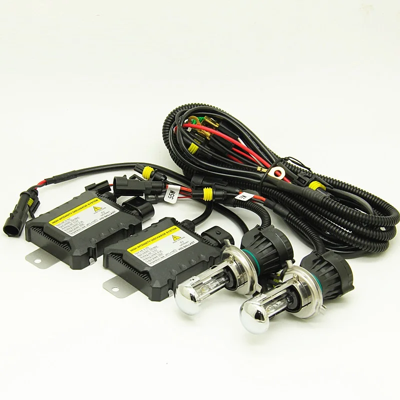 1 комплект 12 В постоянного тока hid двухксеноновый биксеноновый h4 6000k 8000k 43000k H4 55