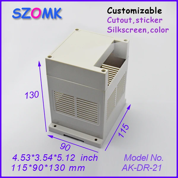 instrument housing case control box (4 pcs) 115*90*130mm enclosures for electronics plastic din rail | Обустройство дома