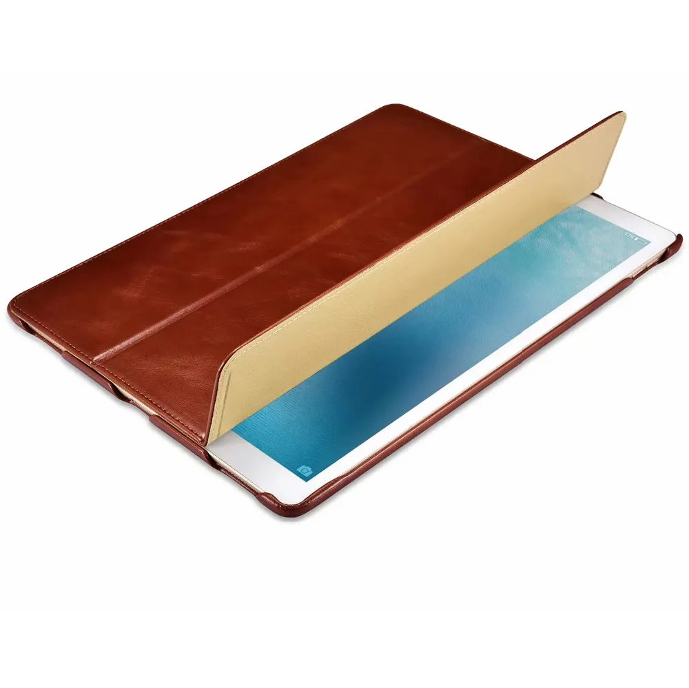

Icarer Business Retro Leather Case for For iPad Pro 12.9 (2017) High Quality Genuine Leather Flip Cover For iPad Pro 12.9 (2017)