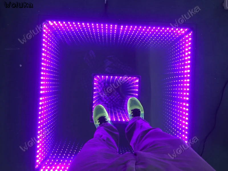 Новая зеркальная лампа с 3D эффектом бездны светодиодное сценическое освещение