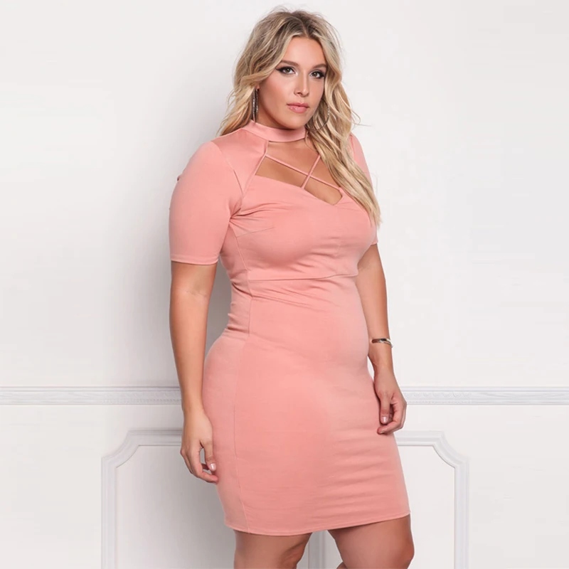 Большой Размеры женская одежда повседневные однотонные выдалбливают Straped