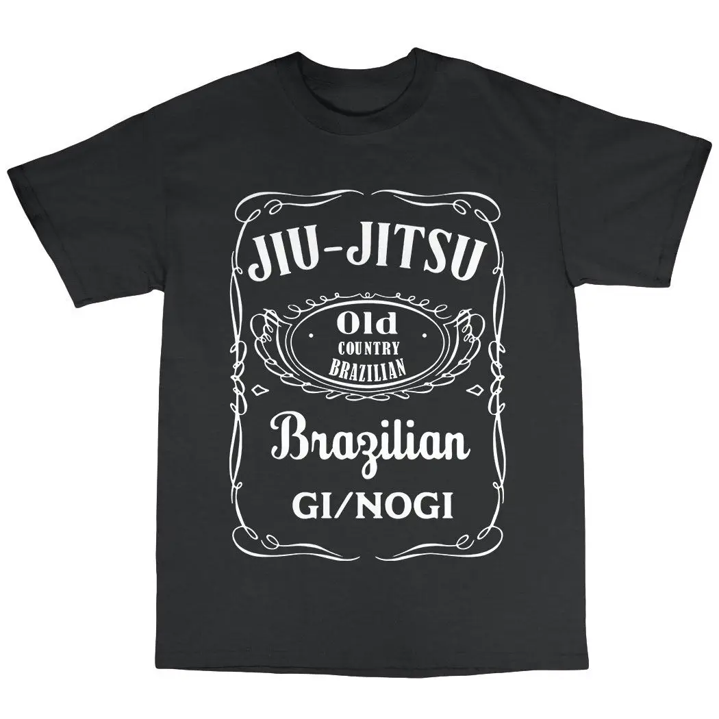 Jiu Jitsu Brazilian T-Shirt 100% Premium Cotton Karate Martial Arts Bushido Men streetwear funny t shirts | Мужская одежда