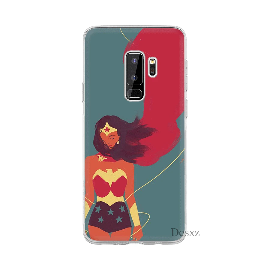Чехол Wonder Woman Comics для Samsung S3 S4 S5 S6 S7 Edge S8 S9 S10 Plus S10e Note 8 9 Жесткий | Мобильные телефоны