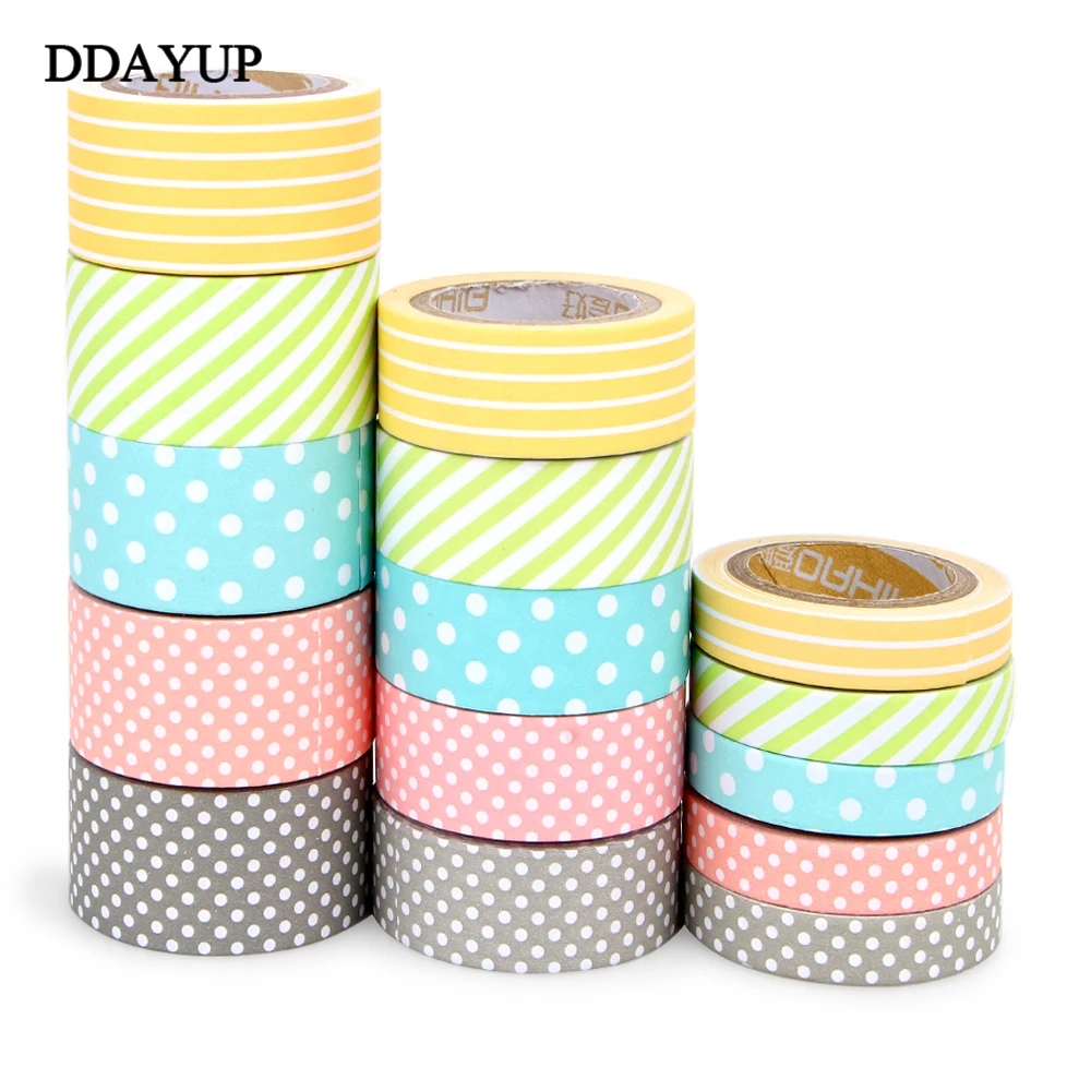 Красочные Конфеты DIY Kawaii волнистый узор лента наклейка для фото украшения