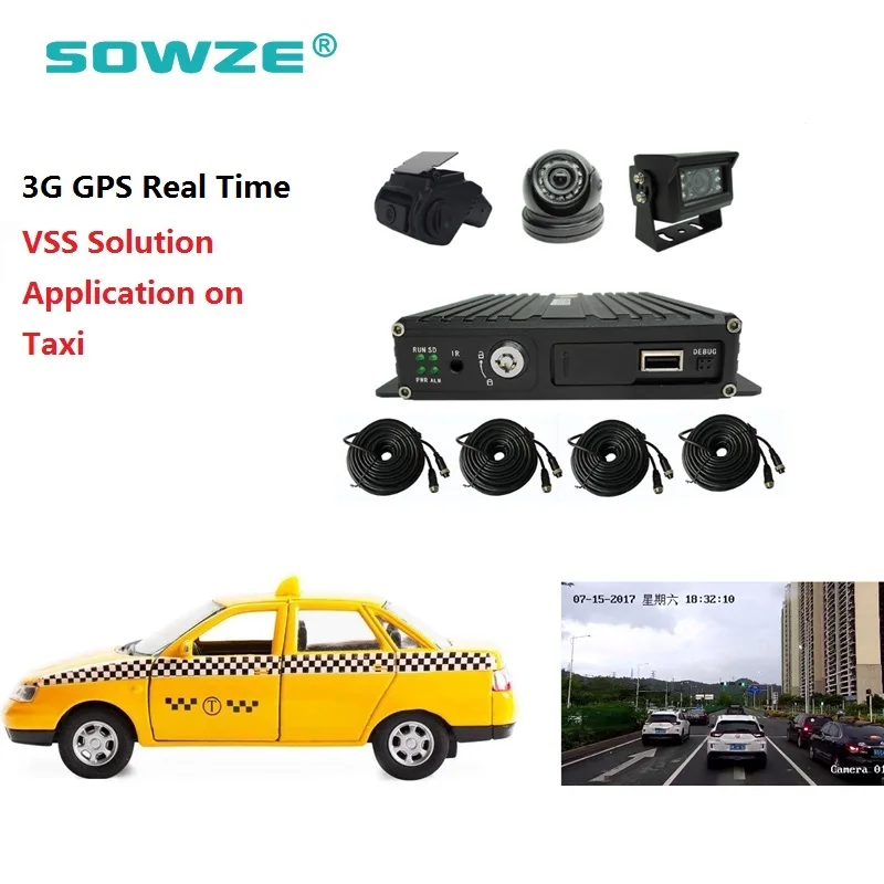 3G GPS в реальном времени MDVR 4CH мобильный цифровой рекордер для системы