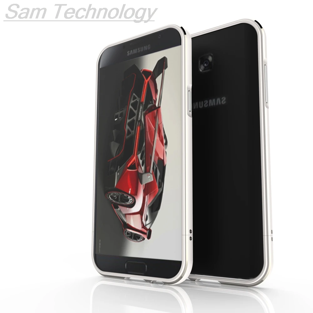 Для Galaxy A5 чехол Роскошный ультра тонкий алюминиевый бампер для Samsung Galaxy A5 A520 A520F+ 2 пленки(1 передняя+ 1 задняя