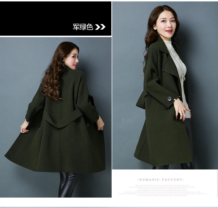 MLCRIYG Winter Women Coats 2019 Double Sided Wool Coat Female Plus Size 5XL Trench For Outwear casaco feminino LX369 | Женская одежда