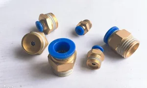 5pcs Pneumatic Fittings Connectors PC16-02 PC16-03 PC16-04 PC16-06 quick joint pipe J-head Fittings Copper Part for 16mm tube