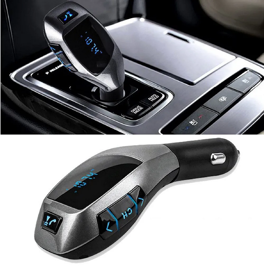 Автомобильный комплект громкой связи беспроводной Bluetooth fm-передатчик ЖК MP3-плеер USB зарядное устройство Автомобильный Bluetooth fm-передатчик MP3-плеер 20190704