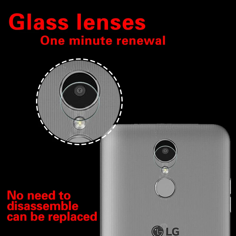Подлинная задняя камера объектив 2.5D Закаленное стекло пленка для LG K7 (2017) двойной