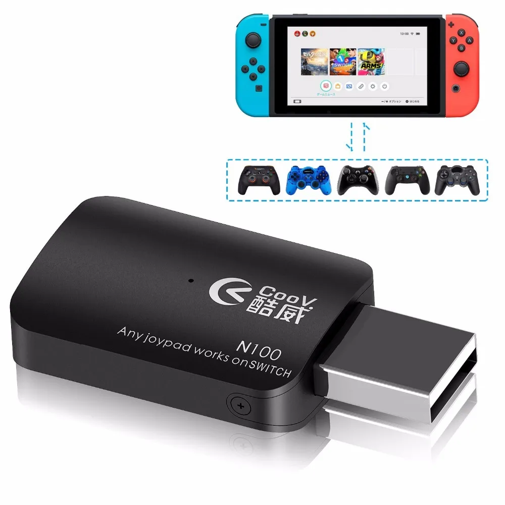 N100 Coov N100 для PS3/PS4/Xbox One/Xbox 360 USB контроллер конвертер адаптер для nintendo Switch NS проводной геймпад конвертер для джойстика - Цвет: N100