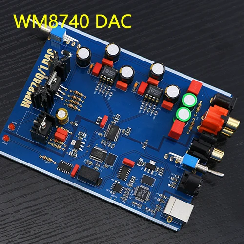 WM8740 Dual Op Amp DAC аудио декодер USB плата волоконно коаксиальный вход Цифровой