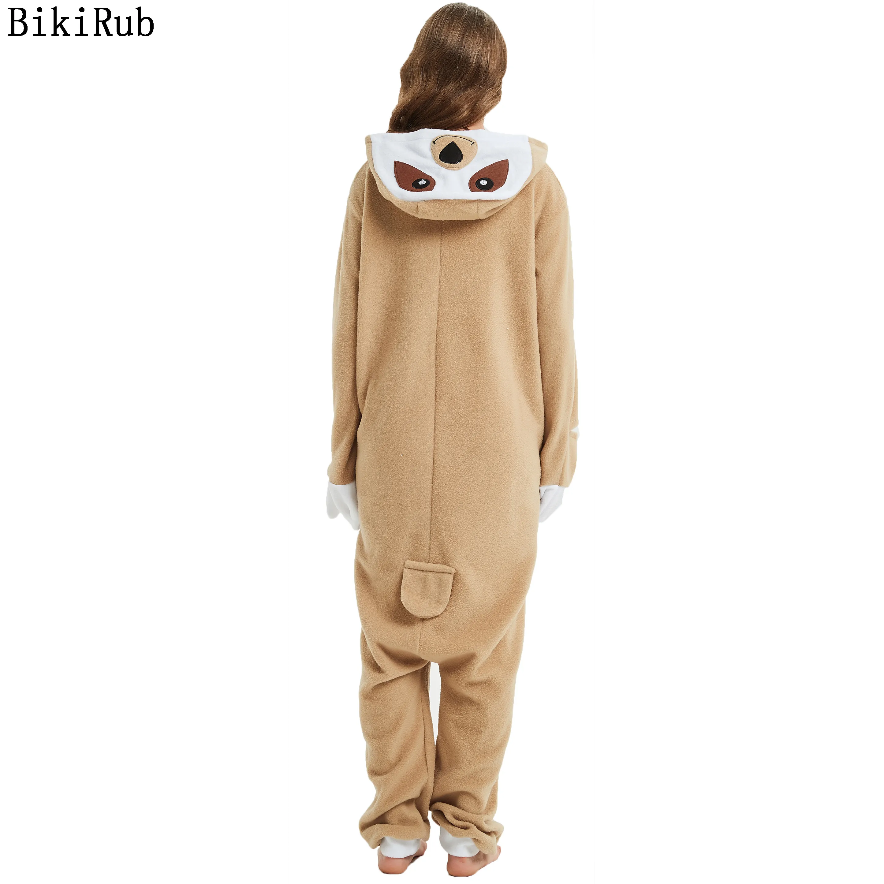 Кигуруми слоут косплей костюм на Хэллоуин женские милые Мультяшные Ползунки с