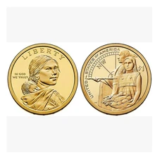 Американская монета 1USD Sacagawea скульптура подлинный