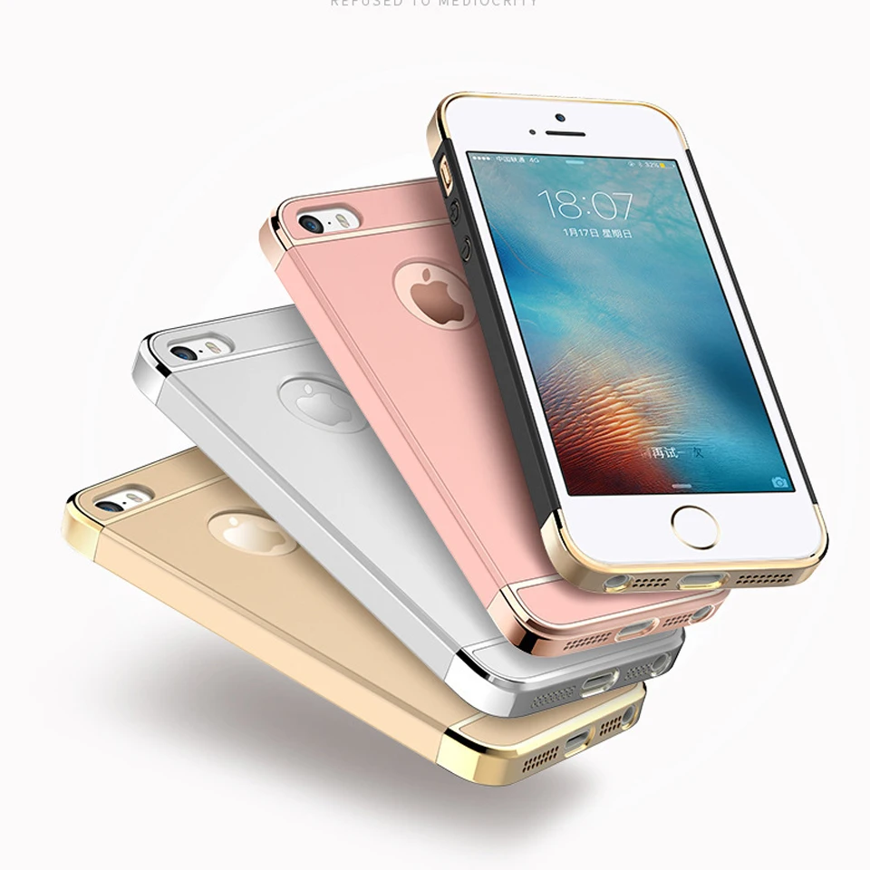 Роскошный Жесткий Чехол для iphone SE 5 5s блестящий пластиковый чехол Apple 6 6s Plus