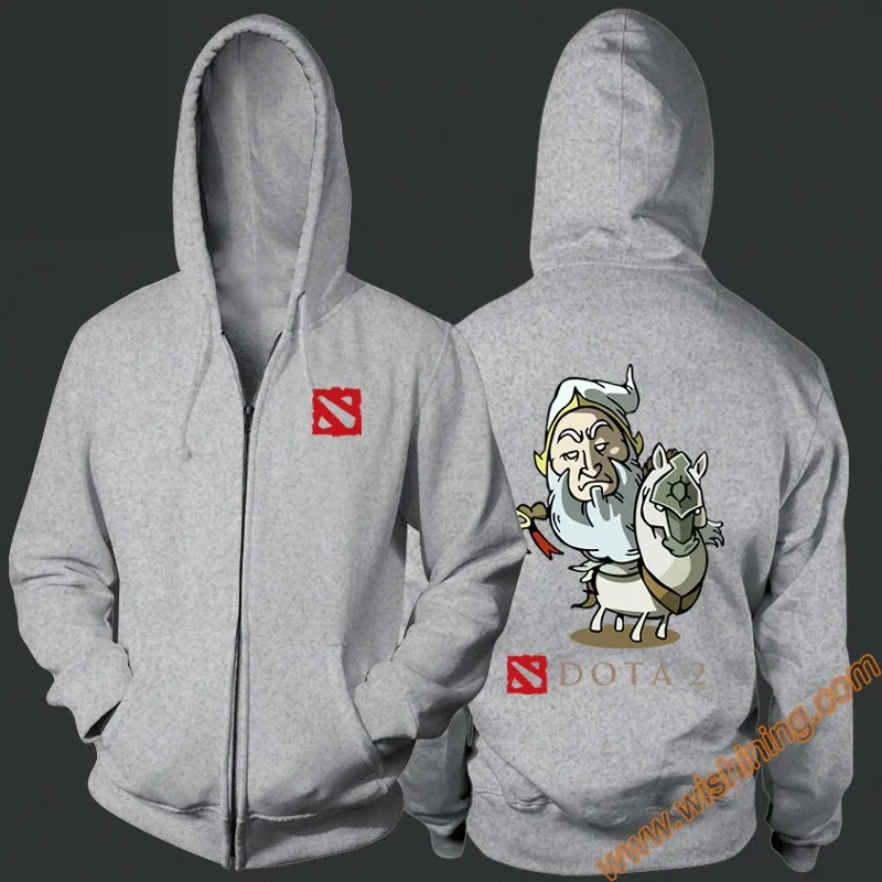 DOTA 2 Hero Gyrocopter Lina bristleback толстовки DOTA2 3xl большой размер полная молния толстовки с капюшоном Wishining