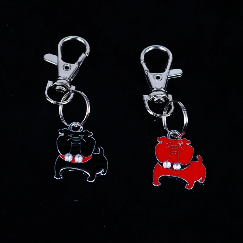 Новинка модный брелок для ключей с собакой домашних животных миниатюрный