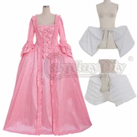 cosplaydiy custom made pink rococo marie antoinette gown adult women fancy belle rococo dress any size l320