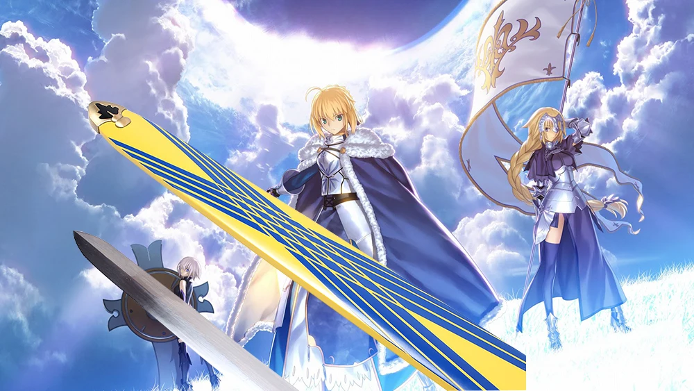 Fate Stay Night Grand Order Saber японская игра-Аниме Косплей Стальной меч Excalibur Sword in The Stone | Дом