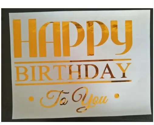 happy birthday 1 шт., золотой, серебряный, черный, красный, розовый, A-Z, на заказ, наклейка на свадьбу, для маленьких мальчиков, для взрослых, на день рождения, Декор, сделай сам, именной костюм для 18/2" воздушных шаров - Цвет: happy birthday