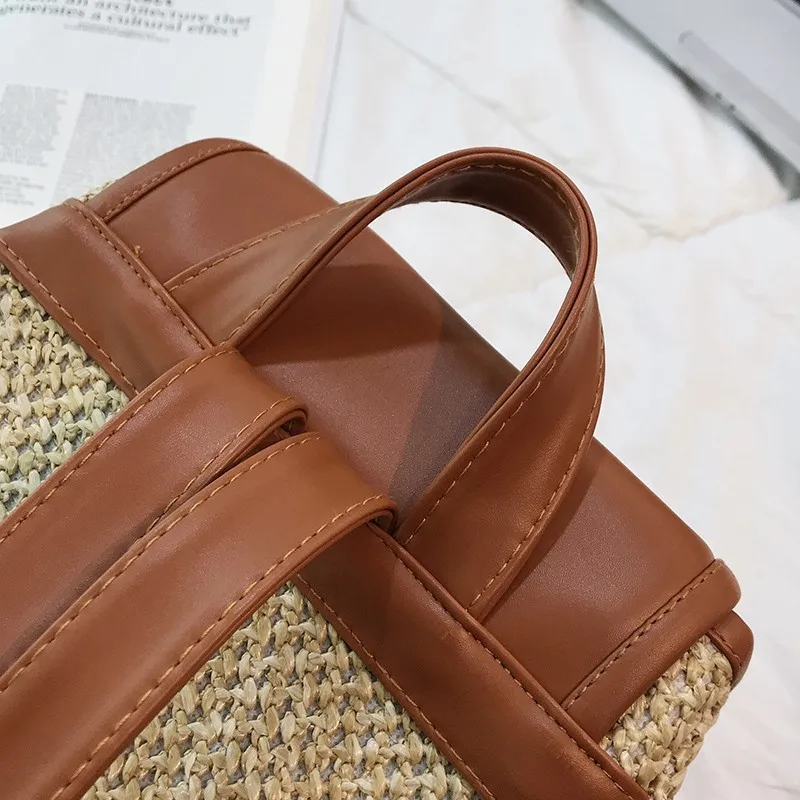 Женский рюкзак с соломинкой для девочек, Sac A Dos, Летний Пляжный Рюкзак, женский рюкзак Mochilas, рюкзаки для девочек, повседневный рюкзак для женщин